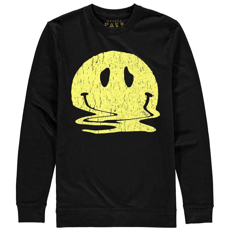 Melted Smiler Premium Sweatshirt / Black