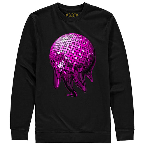 Melted Disco Ball Premium Sweatshirt / Black