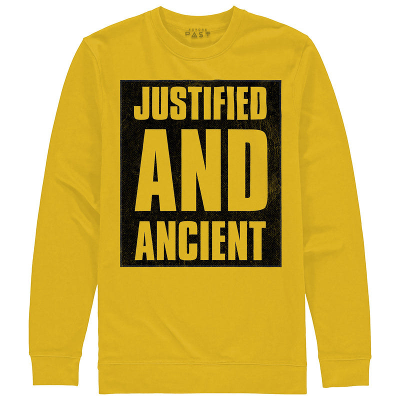 Justified And Ancient Premium Sweatshirt / Spectra Yellow
