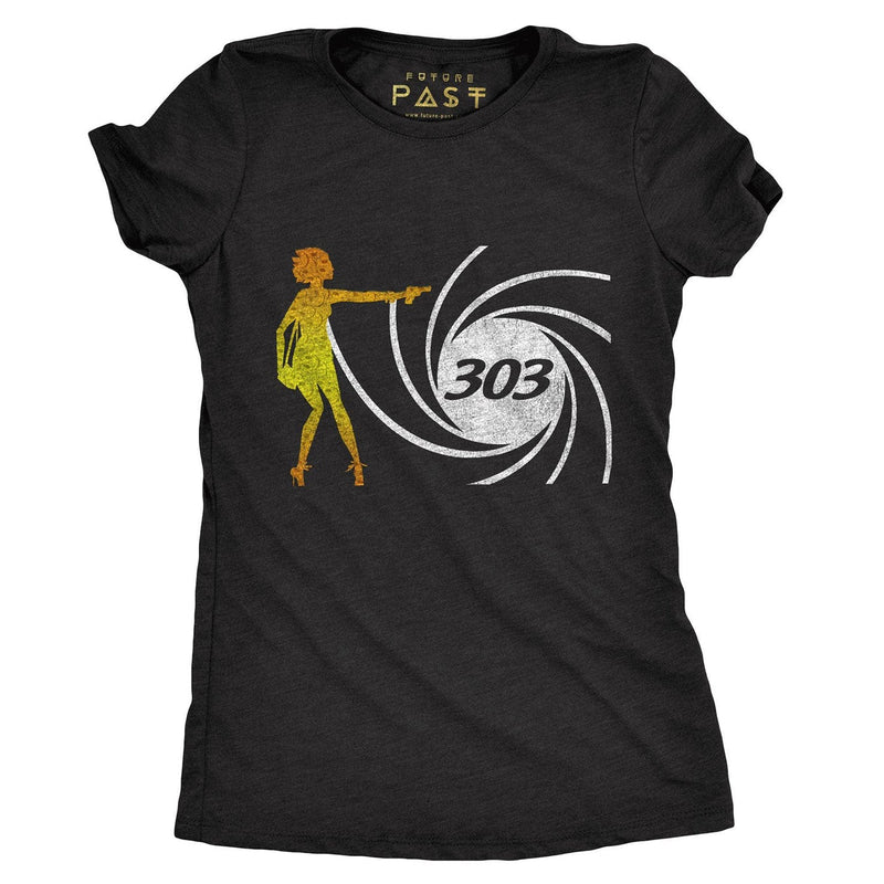 303 License To Thrill Women's T-Shirt / Black