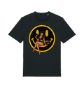 Black Printed T-shirt Front