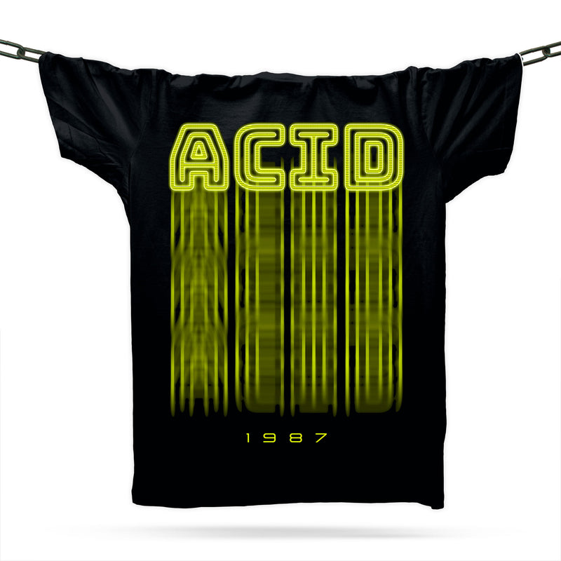 Acid House Dripping T-Shirt / Gold