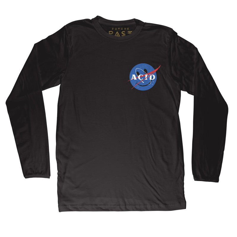 ACID Space Agency Long Sleeve T-Shirt / Black