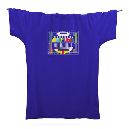 Acid House 1987 Test Card T-Shirt / Royal