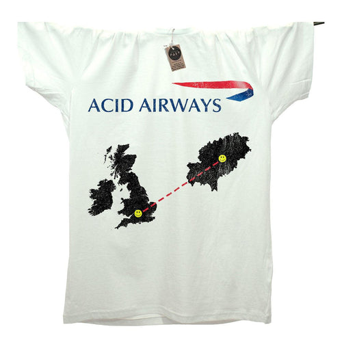 Acid House Airways Ibiza T-Shirt / White