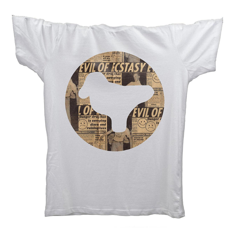 Acid House Bird T-Shirt / White
