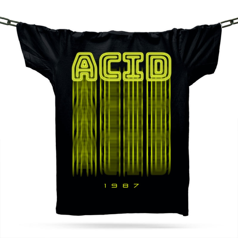 Acid House Dripping T-Shirt / Black