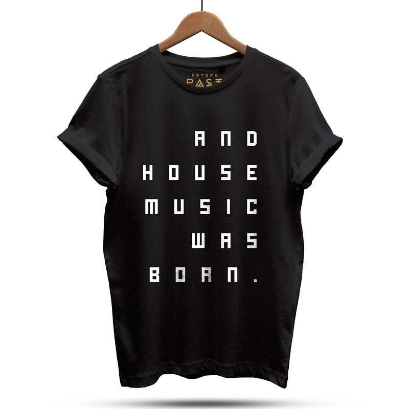 Acid House Music Was Born N8 T-Shirt / Black