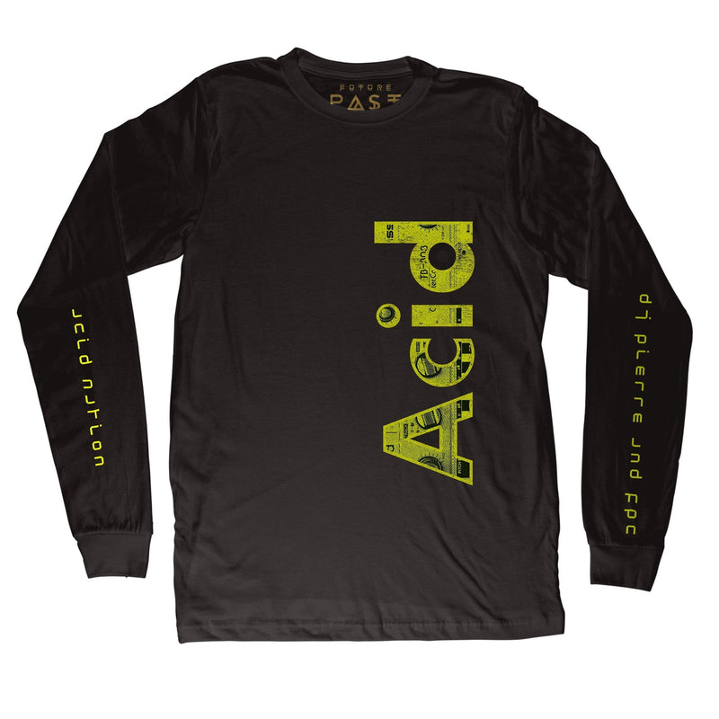Acid House N8 Long Sleeve T-Shirt / Black