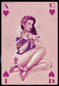 Acid House Pinup Girl 9 T-Shirt / Navy