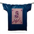 Acid House Pinup Girl 9 T-Shirt / Navy