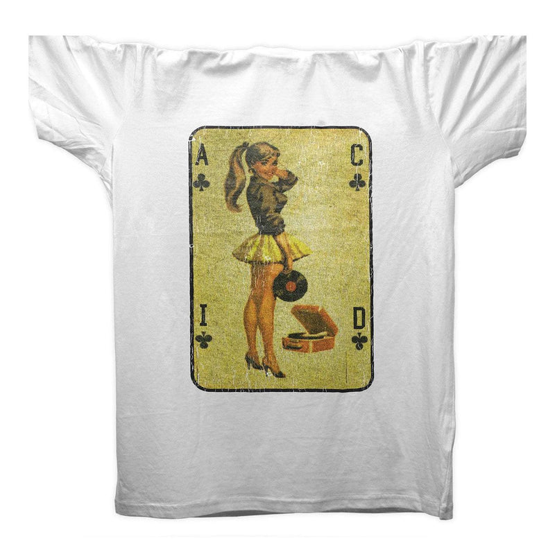 Acid House Playing Card T-Shirt / White