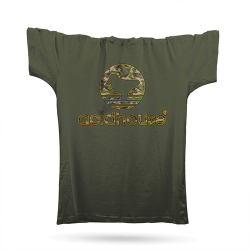 Camouflage Acid Sportswear T-Shirt / Khaki