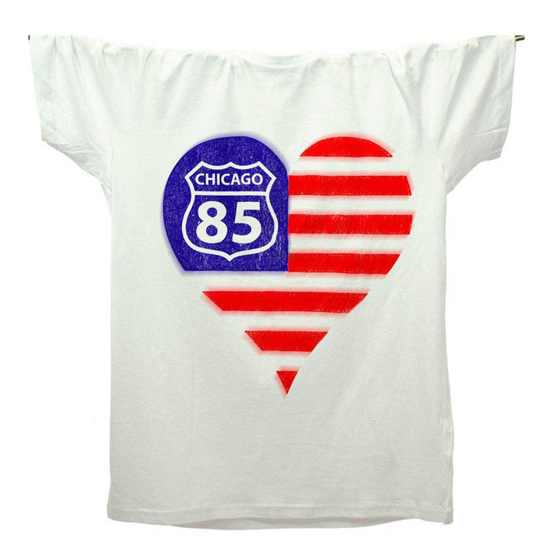 Chicago House 85 Love Heart T-Shirt / White