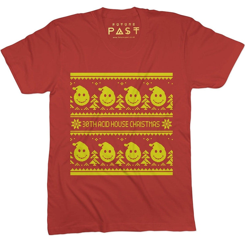 Christmas Acid House T-Shirt / Red