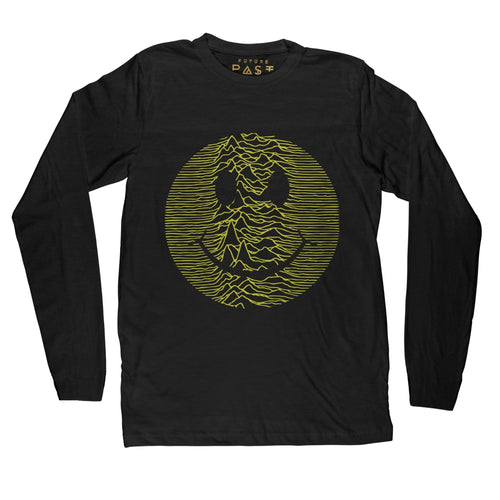 Classic Acid Pulsar Long Sleeve T-Shirt / Black