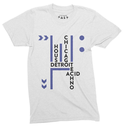 Detroit Chicago House Techno T-Shirt / White