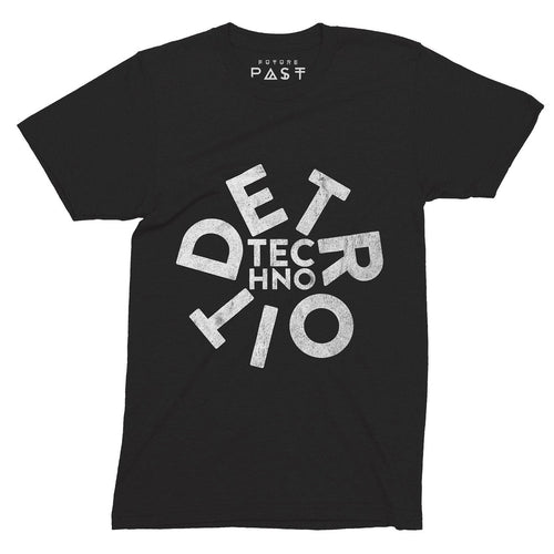 Distressed Detroit Techno T-Shirt / Black