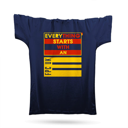 Everything Starts With An 'E' T-Shirt / Navy
