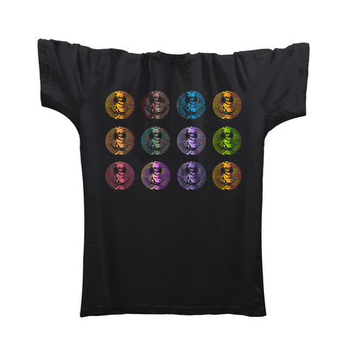 Multi Pulsar Gradient T-Shirt / Black