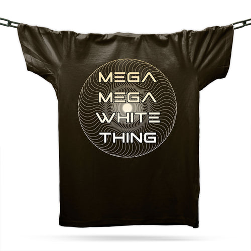 Mega Mega White Thing T-Shirt / Black
