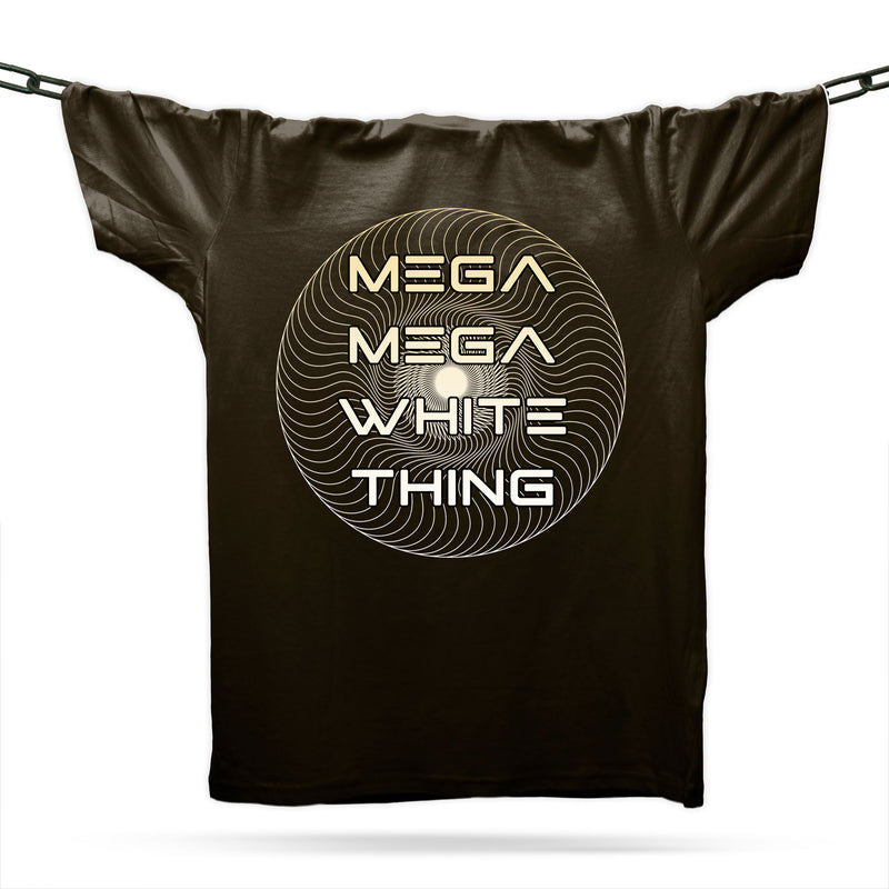 Mega Mega White Thing T-Shirt / Black