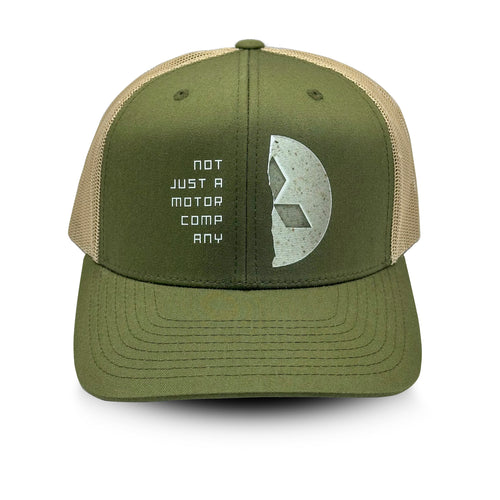 Half Mitzi JMC Baseball Cap / Moss & Khaki