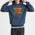 Where Love Lives Heavyweight Hoodie / Airforce Blue