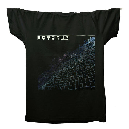 Futurism Techno T-Shirt / Black