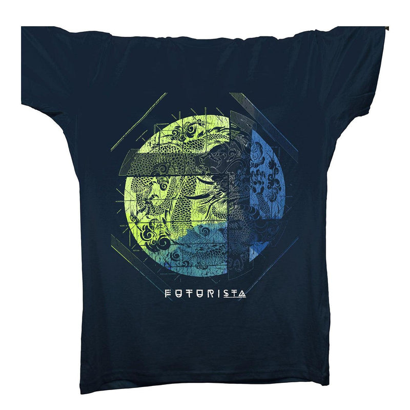 Futurista Dragon T-Shirt / Navy