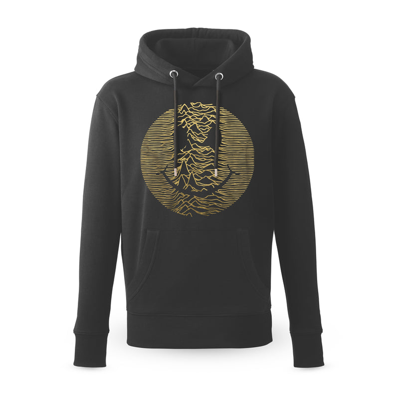 Gold Acid Pulsar Hoodie / Black