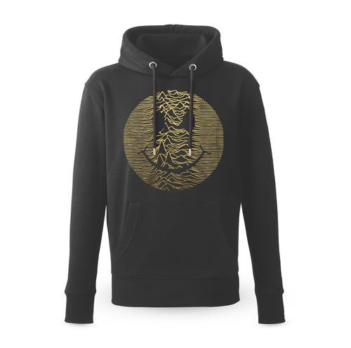 Gold Acid Pulsar Hoodie / Black