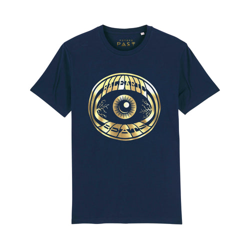 Gold Balearic Eye Dave Little T-Shirt / Navy