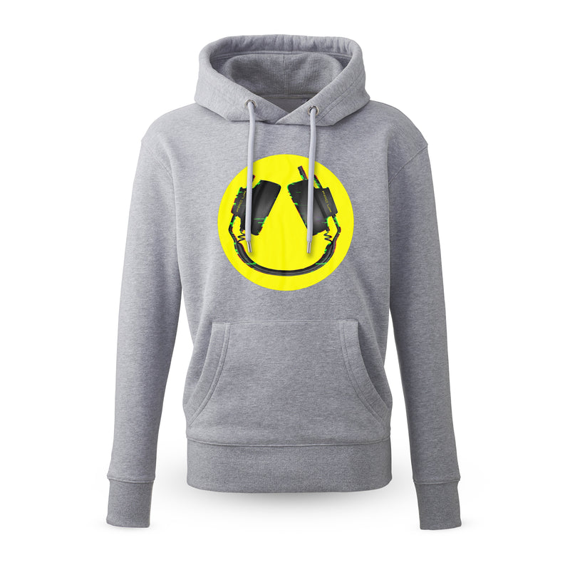 Headphone Smiler Hoodie / Grey