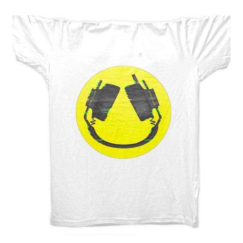 Headphone Smiler T-Shirt / White