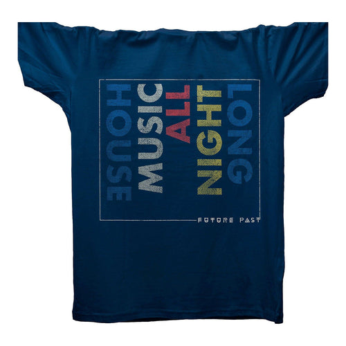 House Music All Night Long T-Shirt / Navy