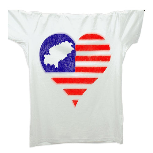 Ibiza Love Heart T-Shirt / White