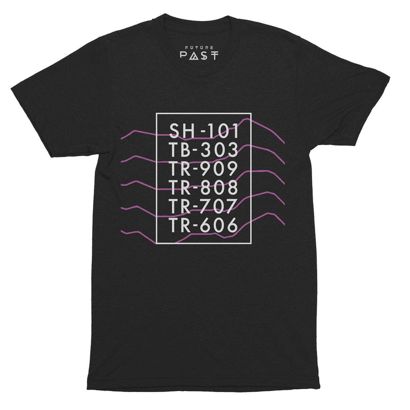 Iconic Synth Drum Machines T-Shirt / Black