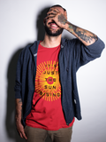 It's Just The Sun Rising Acid House T-Shirt / Red