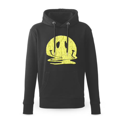 Melted Smiler Hoodie / Black