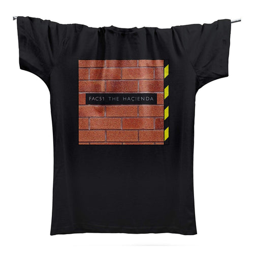 Official Hacienda FAC51 Collaboration Wall Sign T-Shirt / Black