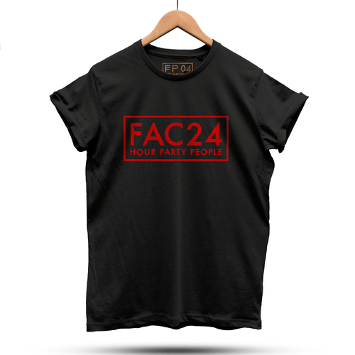 Official Hacienda FAC51 Party People Collaboration T-Shirt / Black