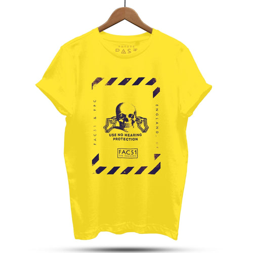 Official Hacienda FAC51 Skull Poster T-Shirt / Gold