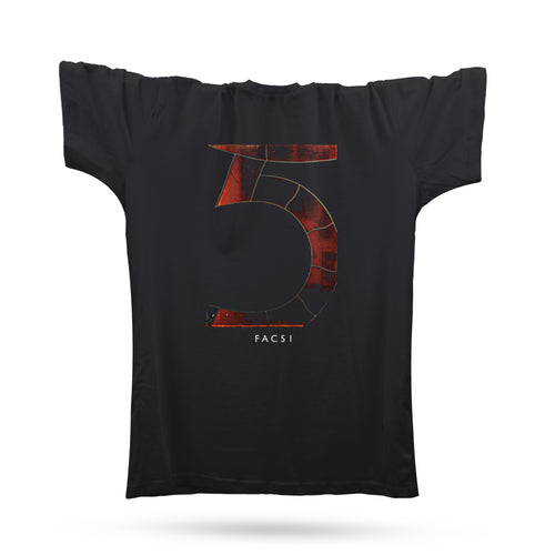 Official Hacienda FAC51 Stained Glass Cedilla T-Shirt / Black