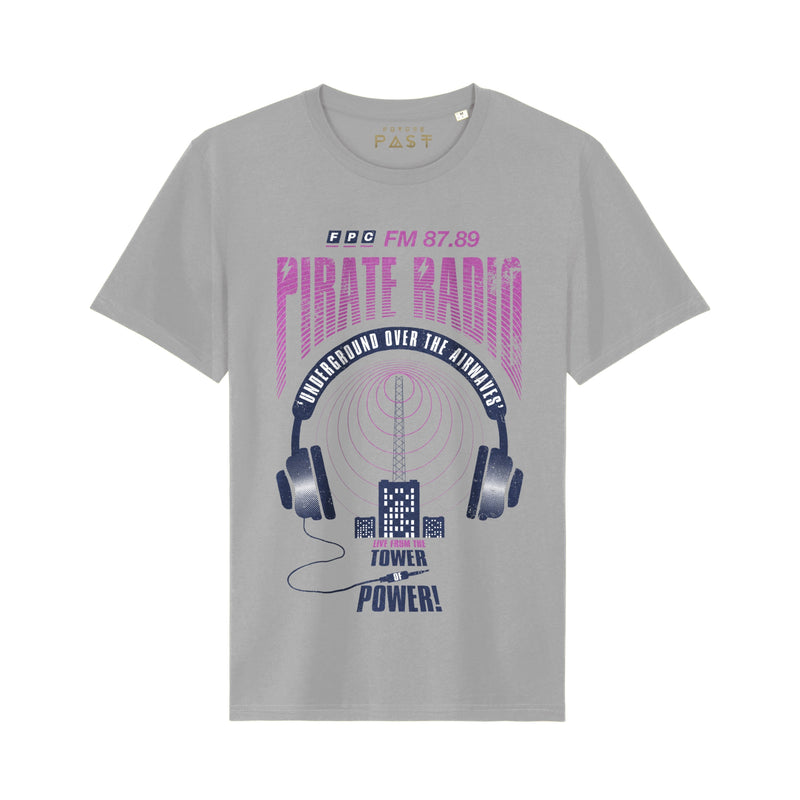 Pirate Radio T-Shirt / Grey