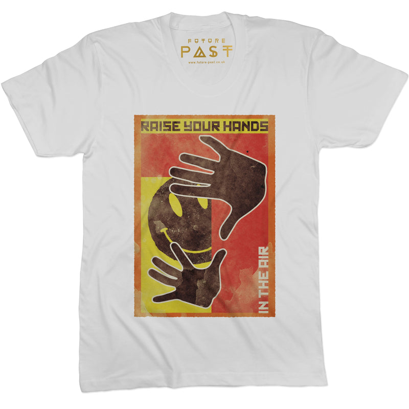 Raise Your Hands Poster T-Shirt / White