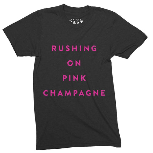 Rushing On Pink Champagne T-Shirt / Black