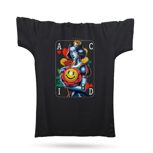 Sci-Fi Acid Pinup 3 T-Shirt JM / Black