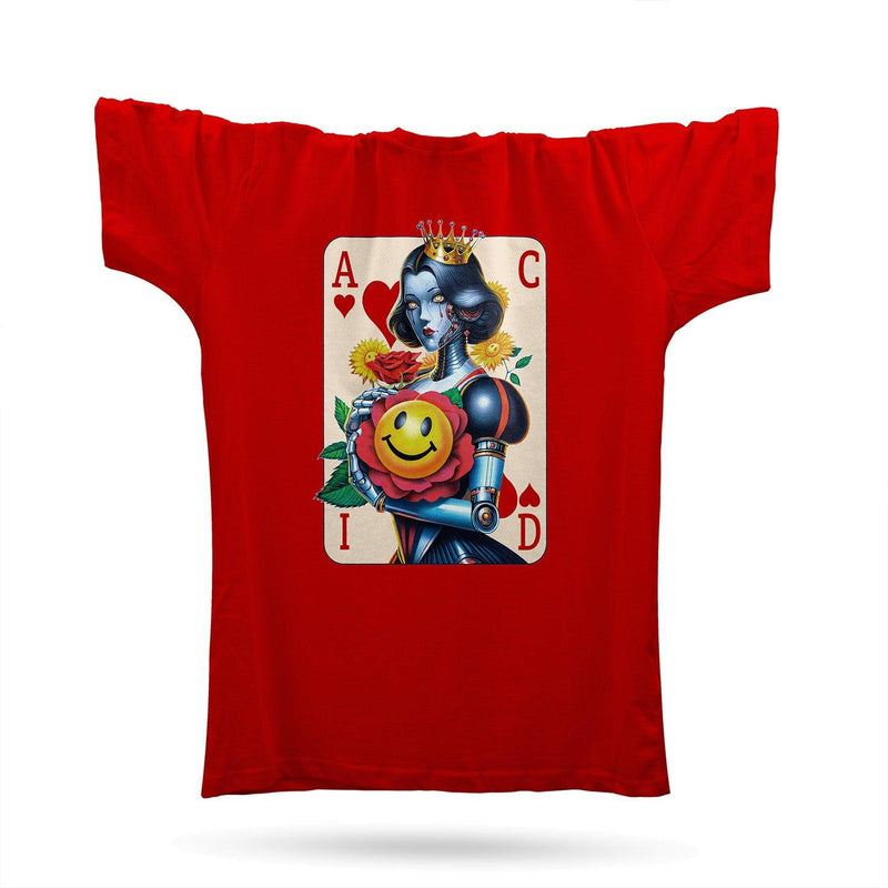 Sci-Fi Acid Pinup 3 T-Shirt JM / Red