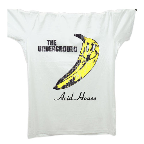Smiler Underground Velvet T-Shirt / White